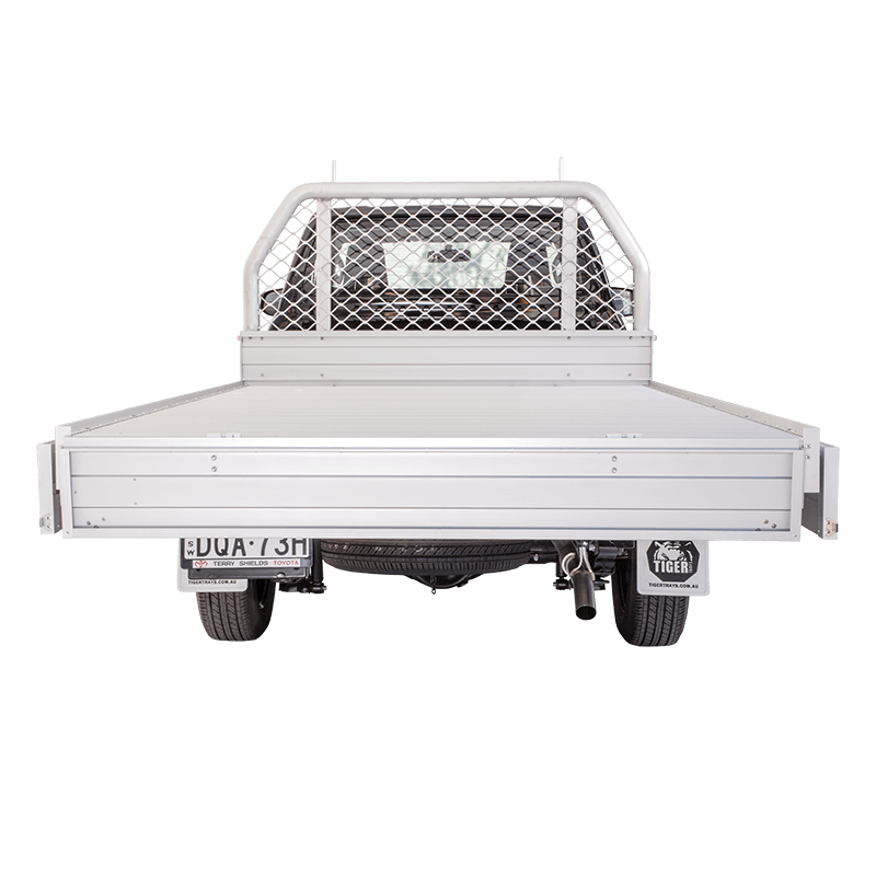 tradie tray extra cab sides down rear