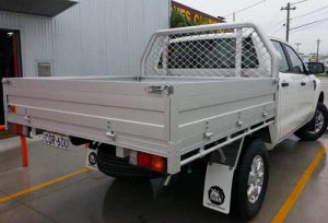 Ford Ranger Dual Cab with Tiger Tradie Tray with 300 highside #045
