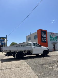 Toyota Hilux Single Cab with Tradie Tray and ladder rack #21