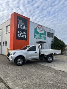 Nissan Navara Single Cab with Tiger Tough Heavy Duty Alloy Tray #1