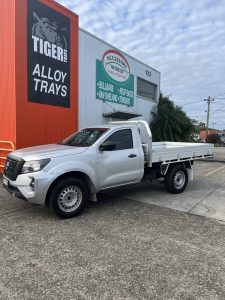 Nissan Navara Single Cab with Tiger Tough Heavy Duty Alloy Tray #2