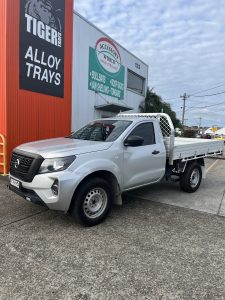 Nissan Navara Single Cab with Tiger Tough Heavy Duty Alloy Tray #3