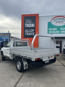 Single Cab Mitsibishi Triton with Tradie Tray (trundle drawer, ladder rack and underbody) #19