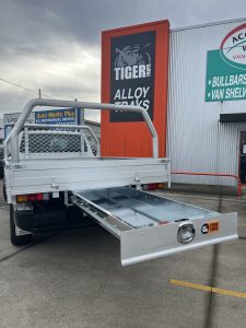 Single Cab Mitsibishi Triton with Tradie Tray (trundle drawer, ladder rack and underbody) #23