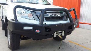Isuzu Dmax Steel Bullbar with Winch #25