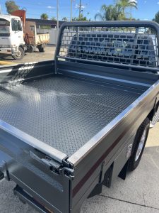 Aztec Silver Steel Tray with underbody toolboxes and trundle drawer #13