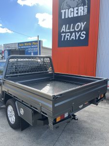 Aztec Silver Steel Tray with underbody toolboxes and trundle drawer #23