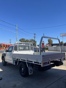 Kia Tasman Single Cab with Tough Series Tray and Ladder Rack #13