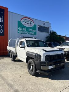 Kia Tasman Single Cab with Tough Series Tray and Ladder Rack #14