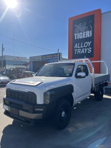 Kia Tasman Single Cab with Tough Series Tray and Ladder Rack #15