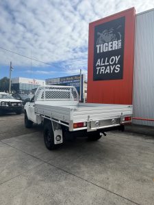 Single Cab Toyota Hilux with a Tiger Heavy Duty Tough Alloy Tray #8