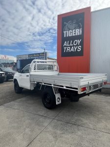 Single Cab Toyota Hilux with a Tiger Heavy Duty Tough Alloy Tray and Trundle Drawer #1