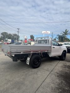 Single Cab Toyota Hilux with a Tiger Heavy Duty Tough Alloy Tray and Trundle Drawer #6