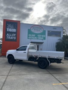 Toyota Hilux Single Cab with Tiger Heavy Duty Tough Alloy Series and Trundle Drawer #58