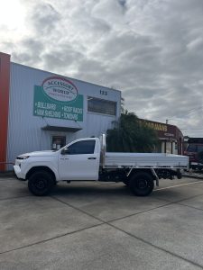 Toyota Hilux Single Cab with Tiger Heavy Duty Tough Alloy Series and Trundle Drawer #55