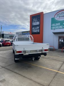Toyota Hilux Single Cab with Tiger Heavy Duty Tough Alloy Series and Trundle Drawer #60