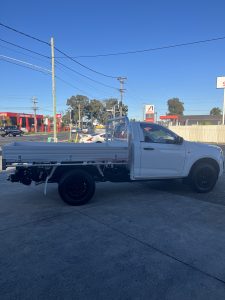 Isuzu Dmax Single Cab with Tiger Tough Heavy Duty Series Alloy Tray #74