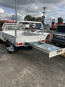 Toyota Hilux Single Cab with Tiger Heavy Duty Tough Alloy Series (and Trundle Drawer, Underbody Toolbox and ladder rack)#93