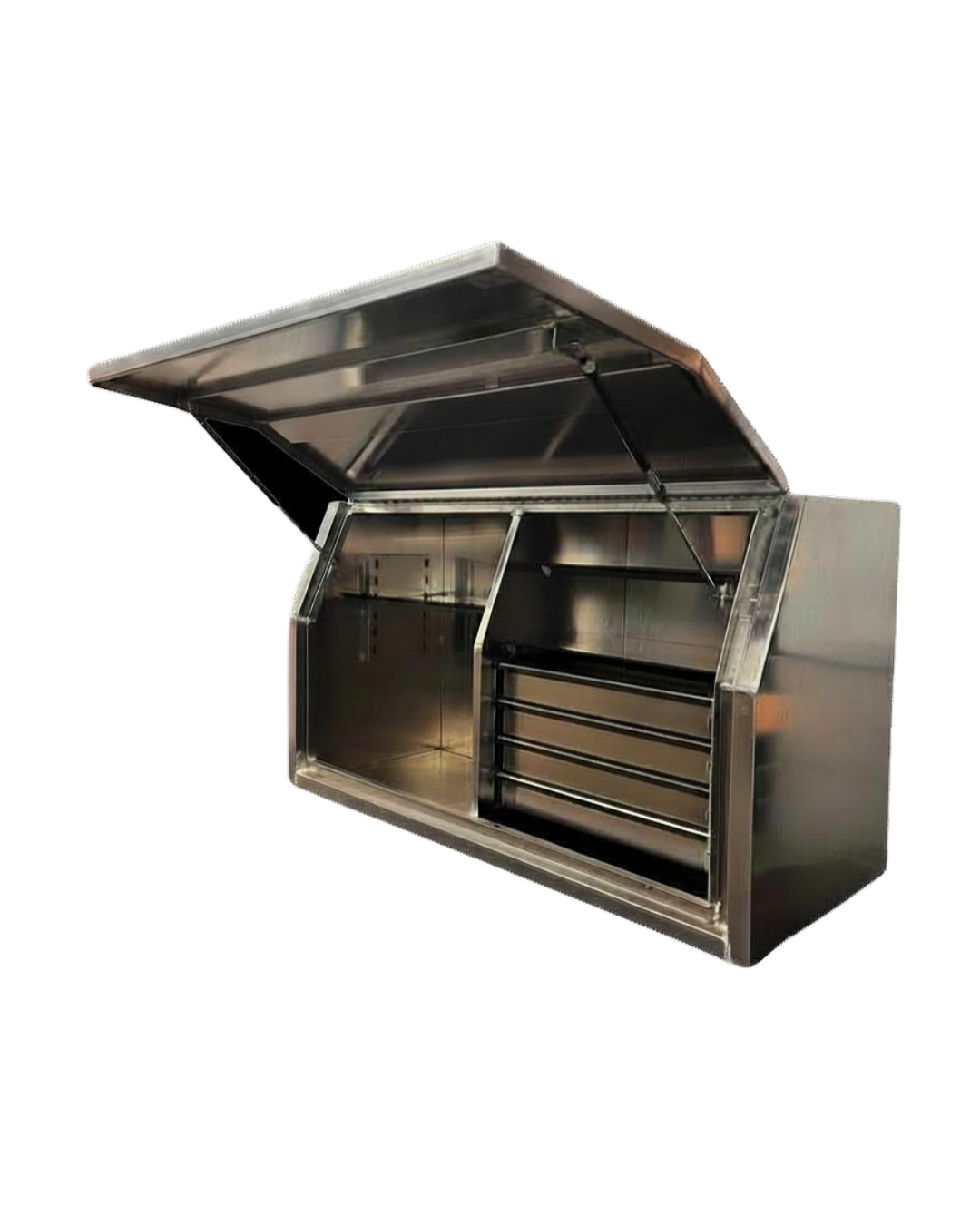Flat Plate 4 Drawer 3 Shelf Toolbox